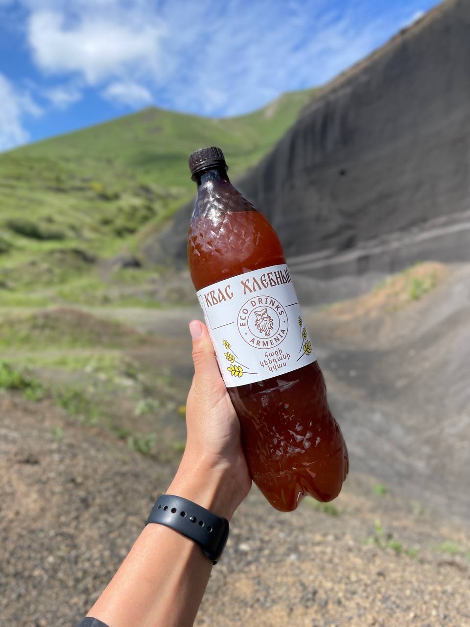 Бутылка хлебного кваса Eco Drinks Armenia